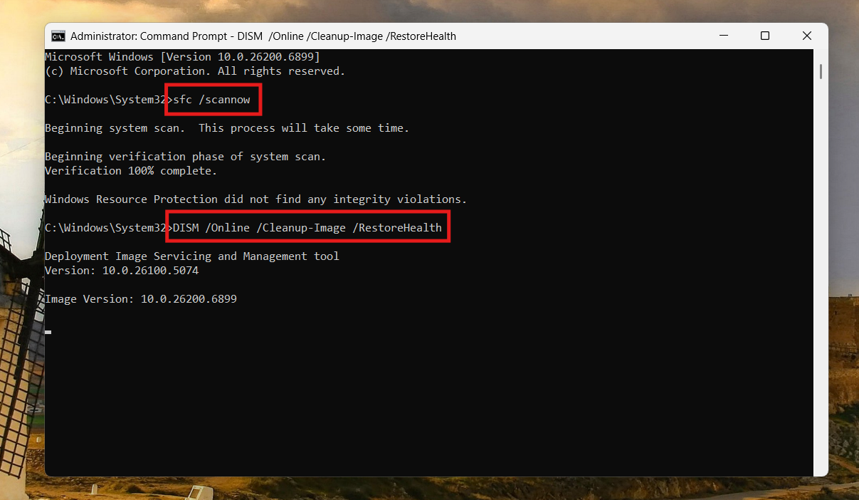 Command Prompt: WDF_Violation BSOD on Windows 11