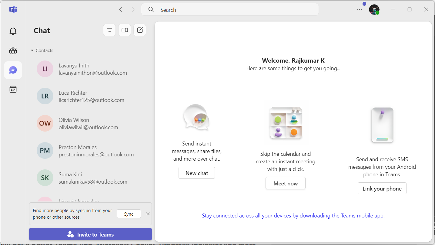 Teams for Windows11 24H2