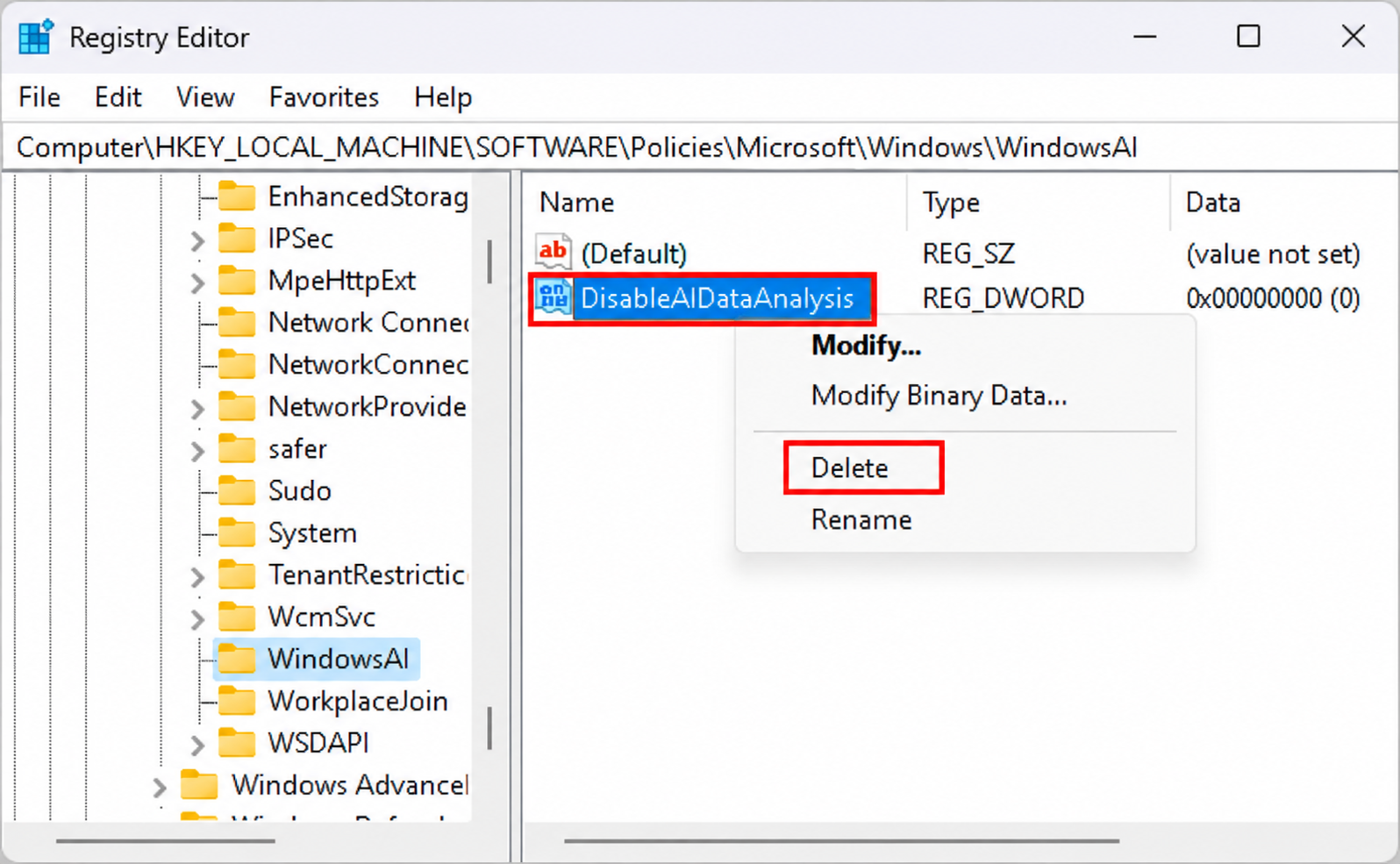 Delete DisableAIDataAnalysis