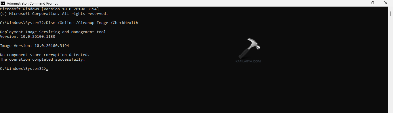 Running check health