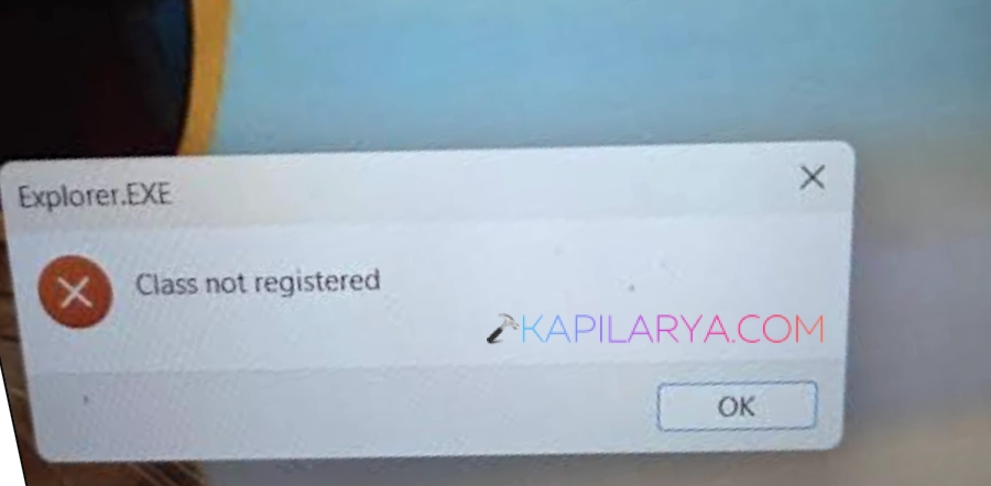 Class not registered error on Windows 11