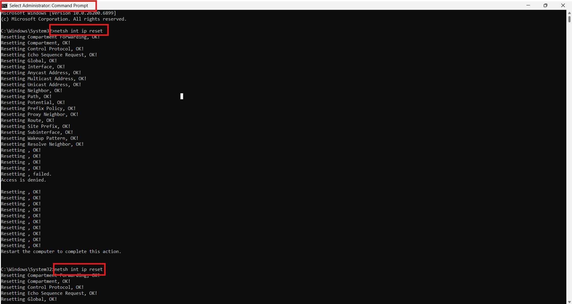 Commant Prompt: renew the IP address