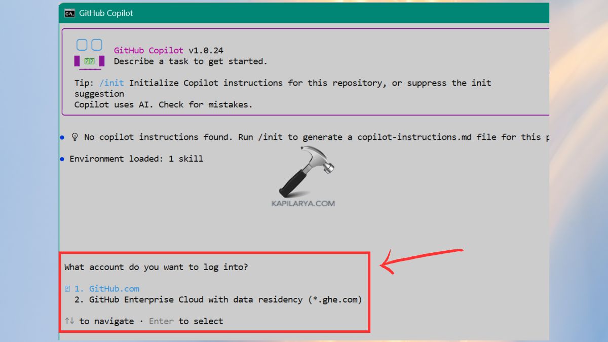 Choose GitHub as your sign-in
