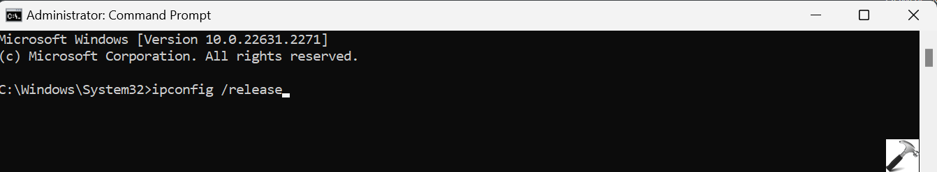 DHCP is not enabled for Wi-Fi in Windows 11 - command to reset the network setting 2