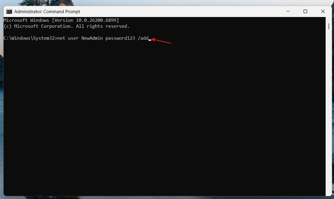Create a New Administrator Account: deleted admin account in Windows 11