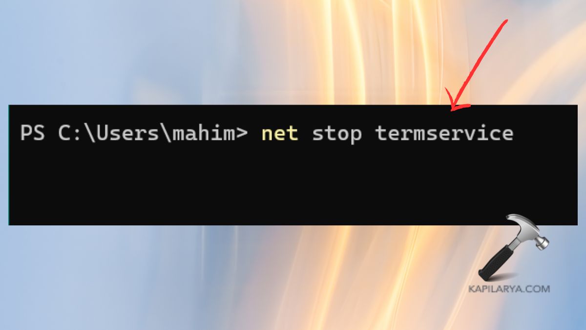 Disable Remote Desktop via Command Prompt