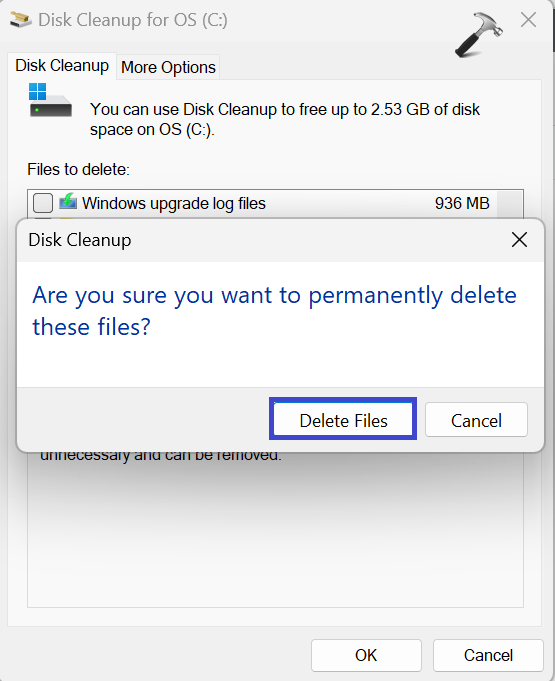 Fix: Disk Cleanup not working on Windows 11