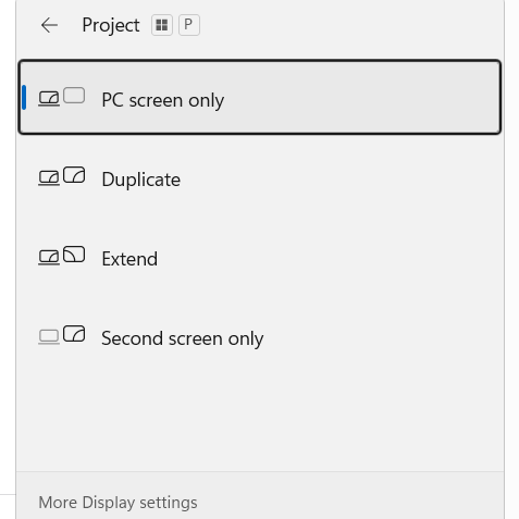 Display Modes