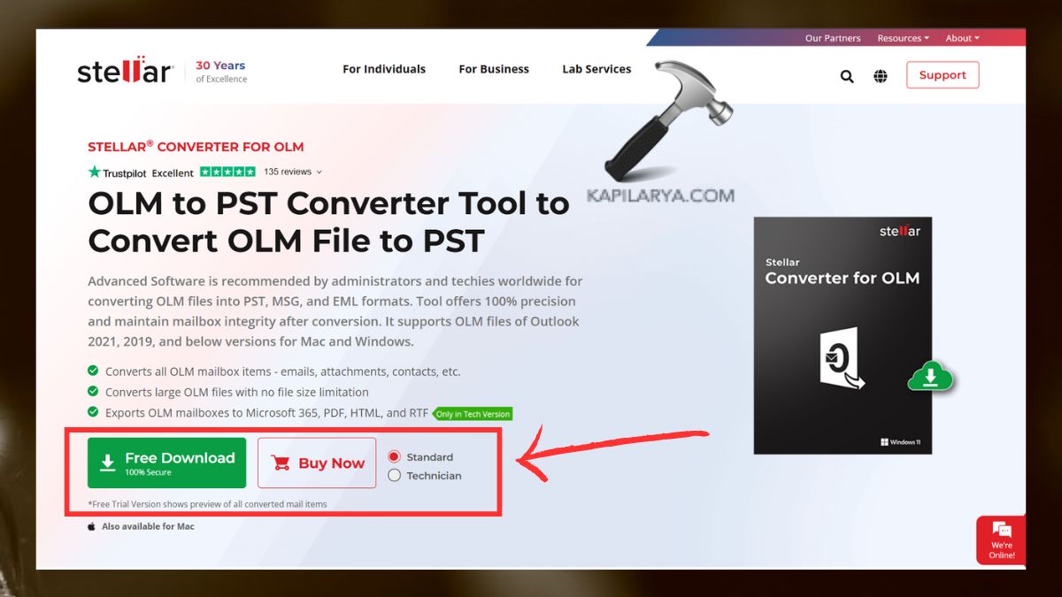 Download Stellar® Converter for OLM
