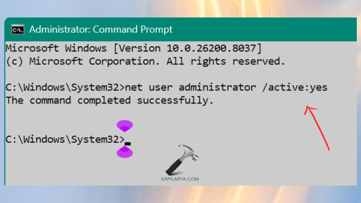 Enable the Built-in Windows Administrator Account