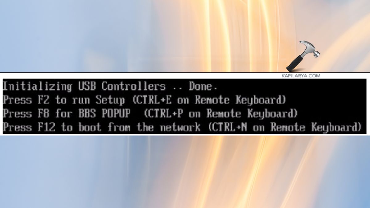 Enter BIOS Setup screen