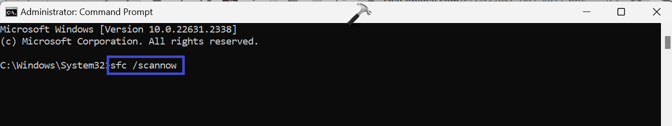 Fix: Dxgkrnl.sys BSOD Error in Windows 11/10 - sfc /scannow