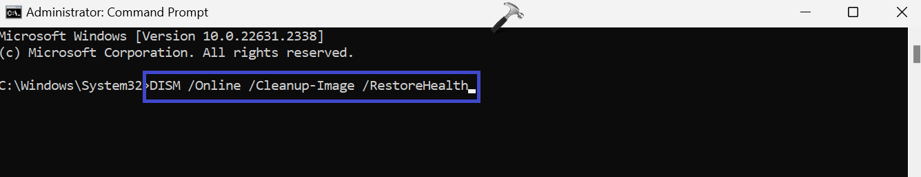 Restore health command
