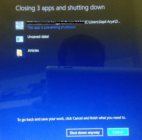 Shutdown Windows 11