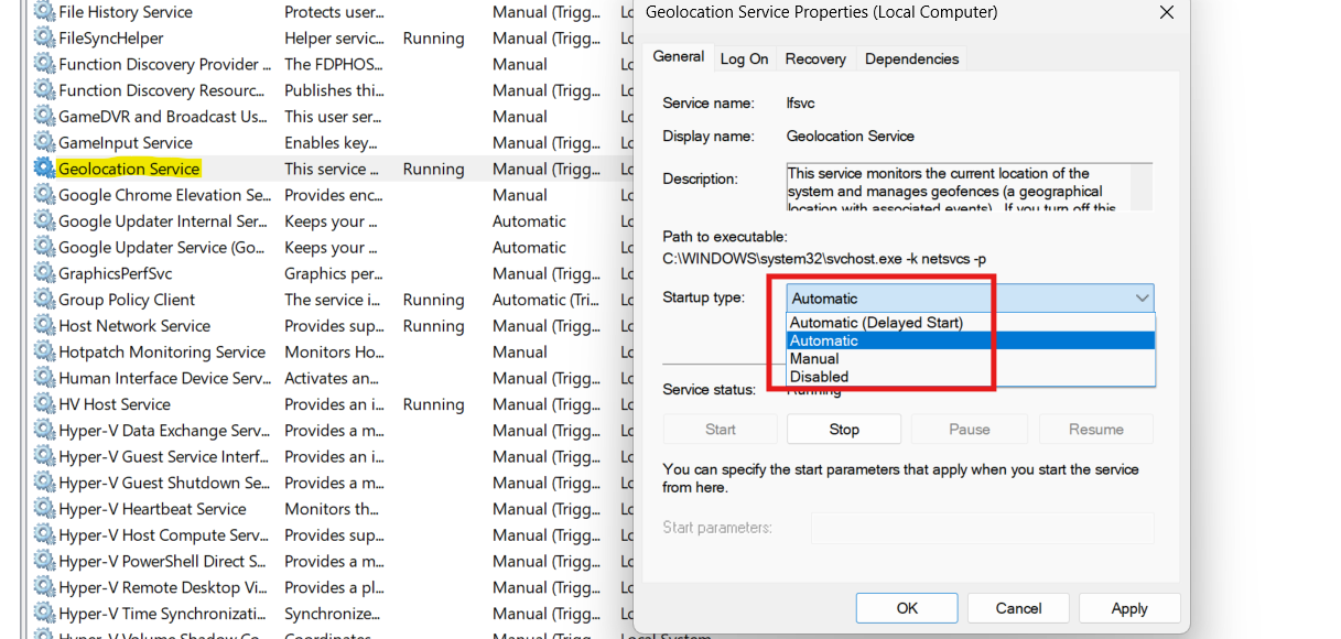 Geolocation services