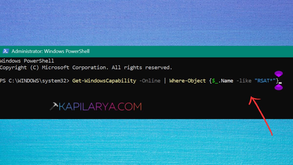 Get-WindowsCapability command