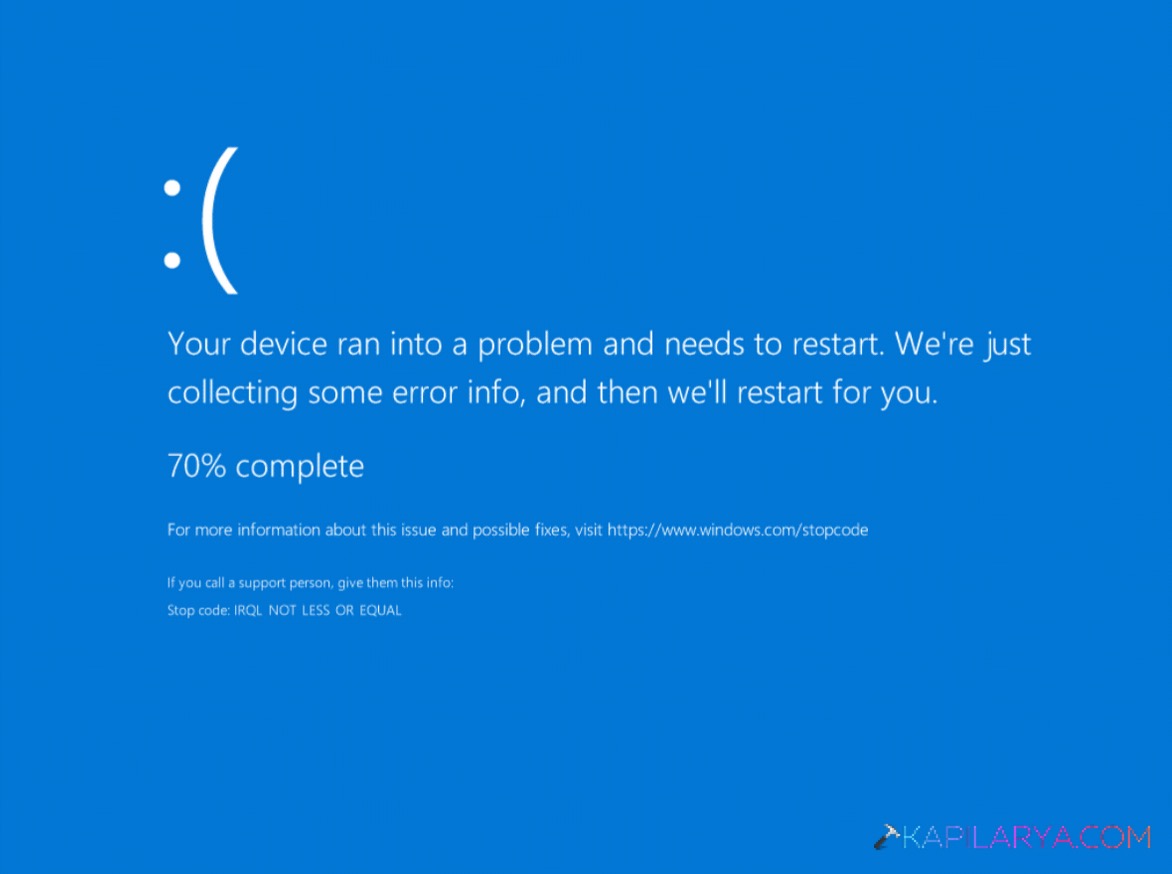 IRQL_NOT_LESS_OR_EQUAL