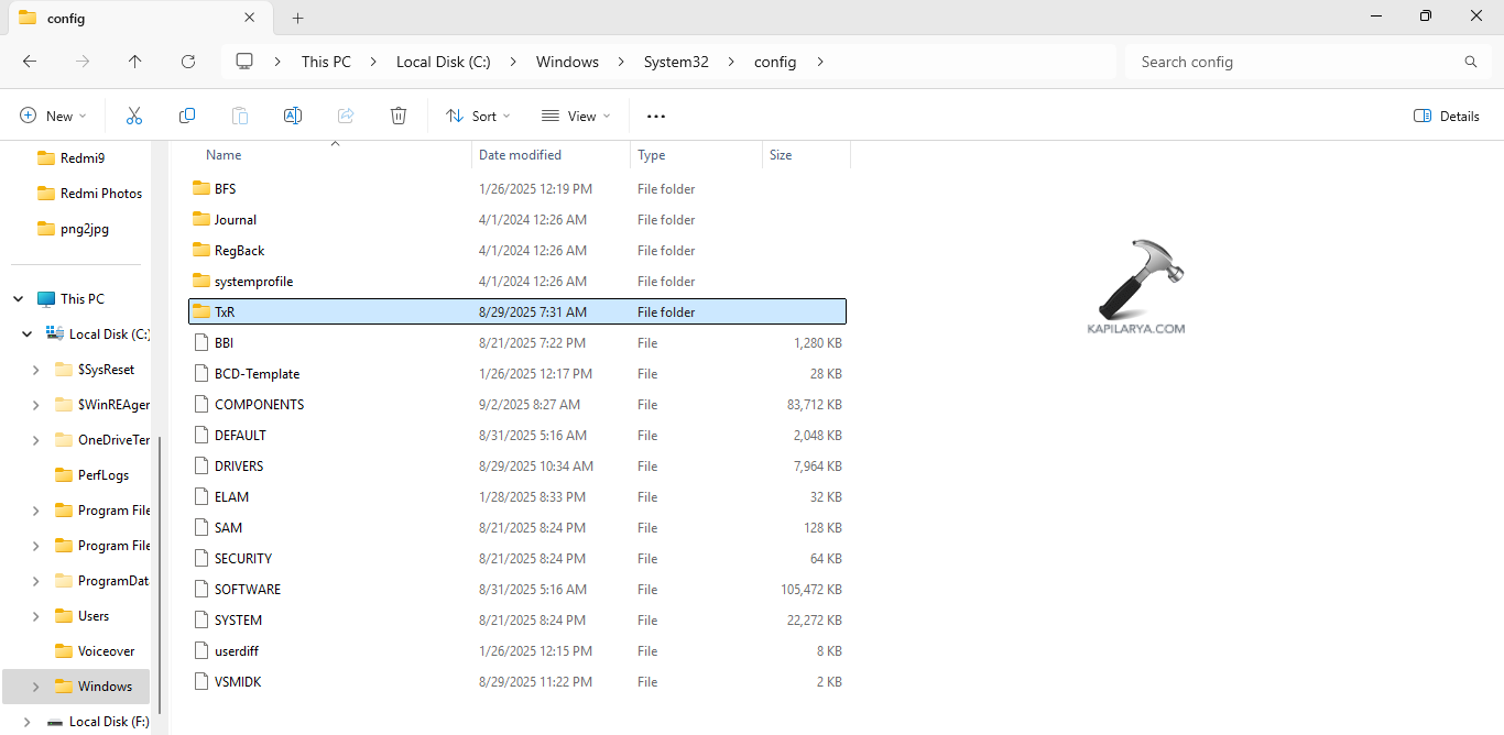 Deleting files in TxR