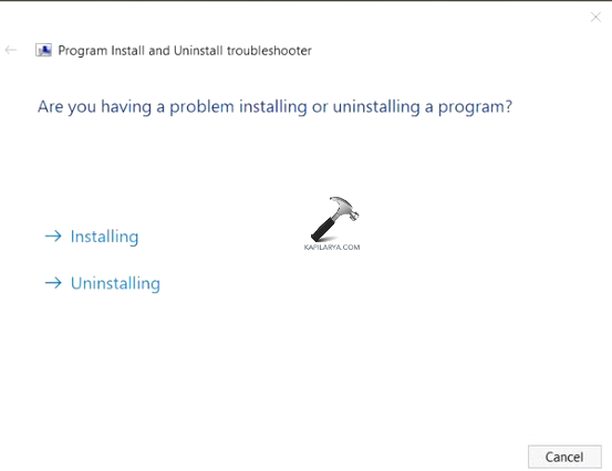Installing/Uninstalling a program