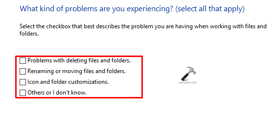 Selecting the problems