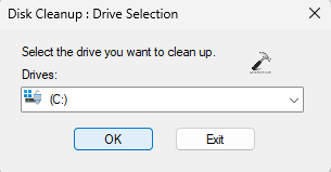 Selecting the drive for temporary clearance