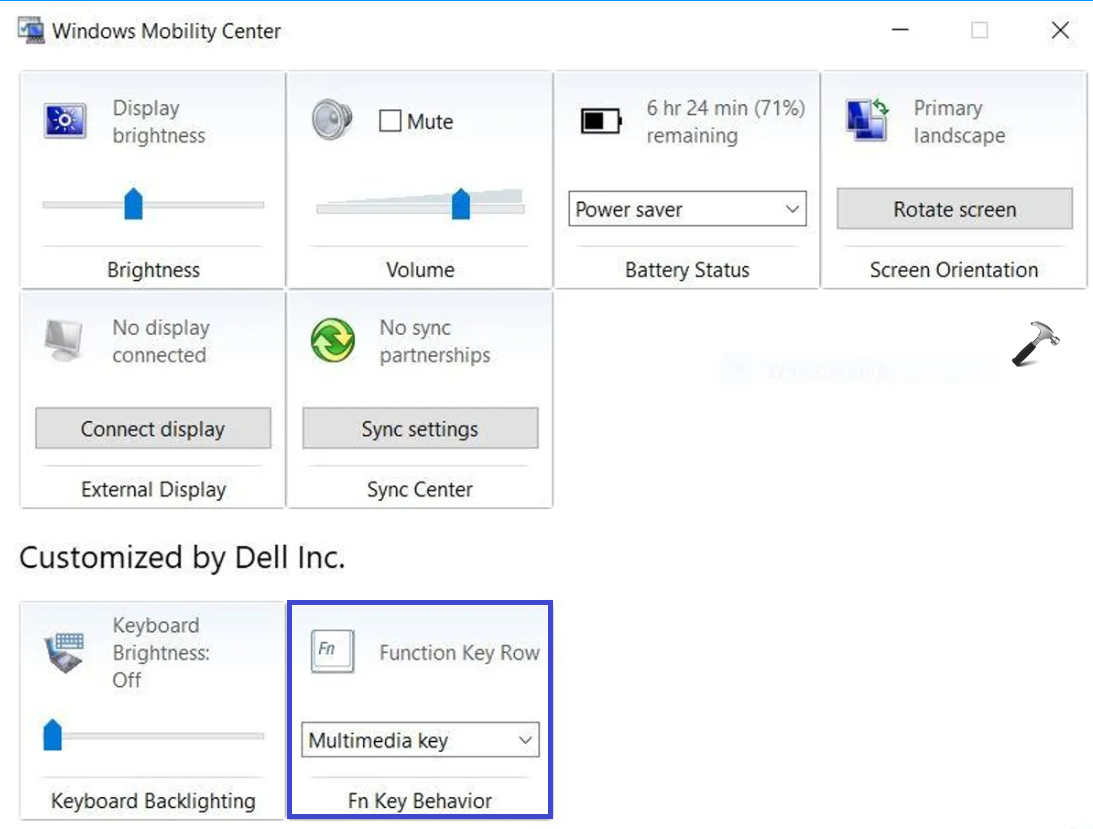 Lock or Unlock Function (Fn) key in Windows 11/10