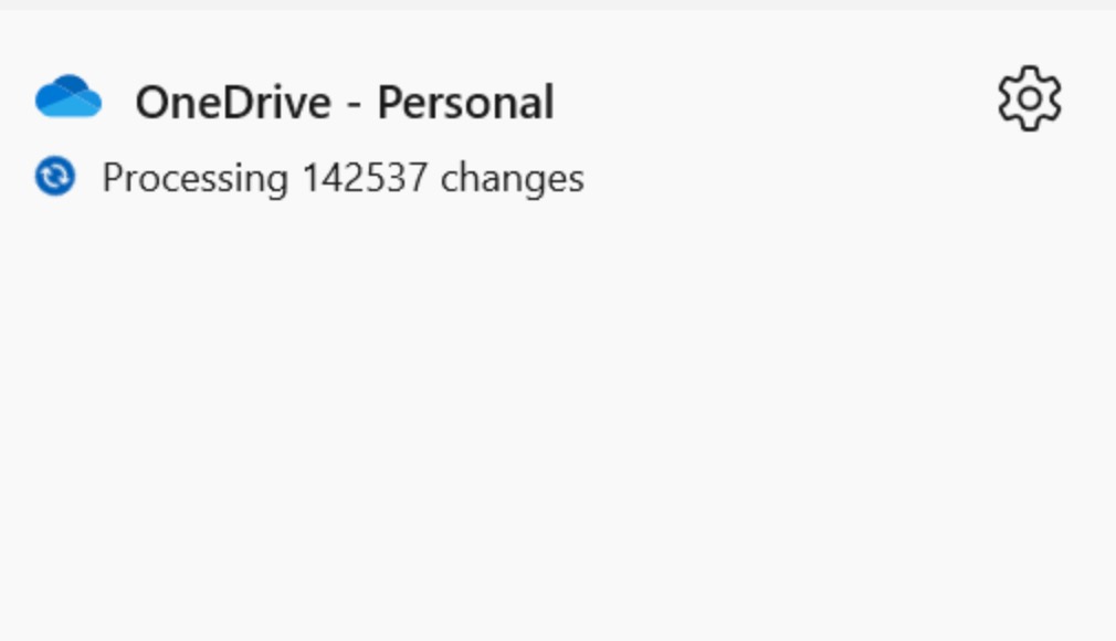 OneDrive Keeps Saying “Processing Changes”