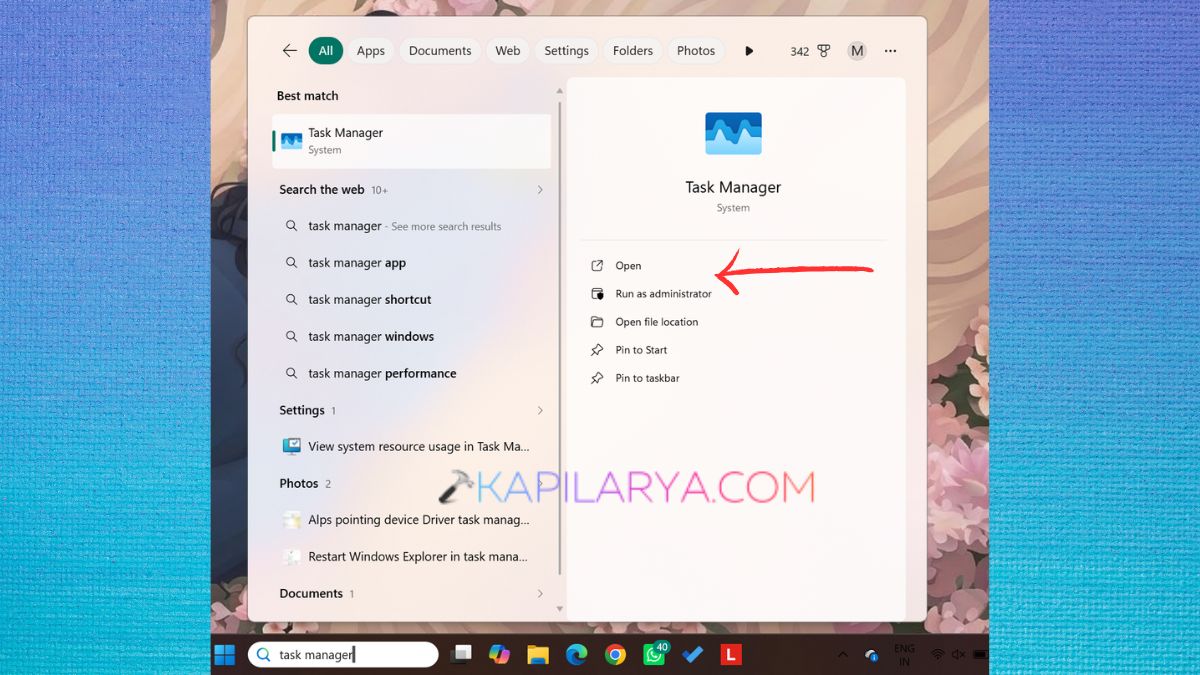 Open Task Manager