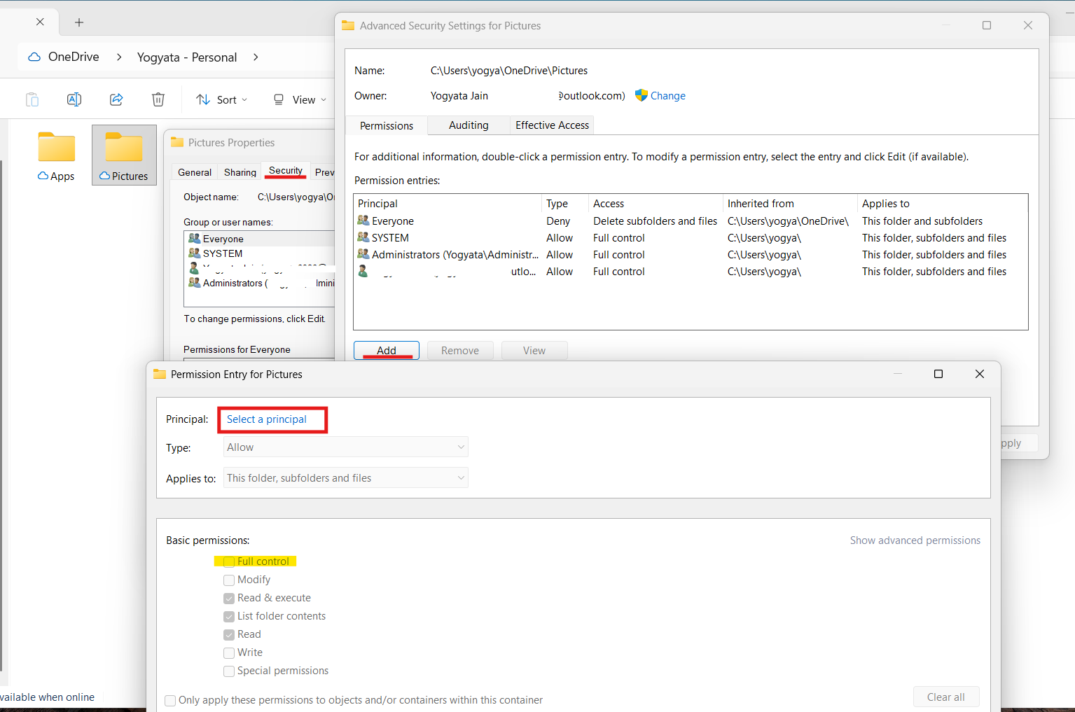Permissions: You require permission from TrustedInstaller
