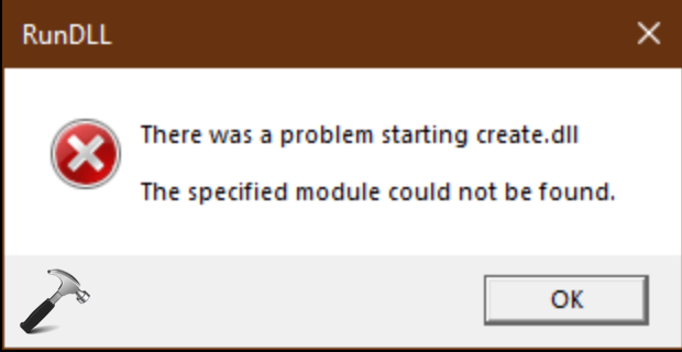 The specified module could not be found"