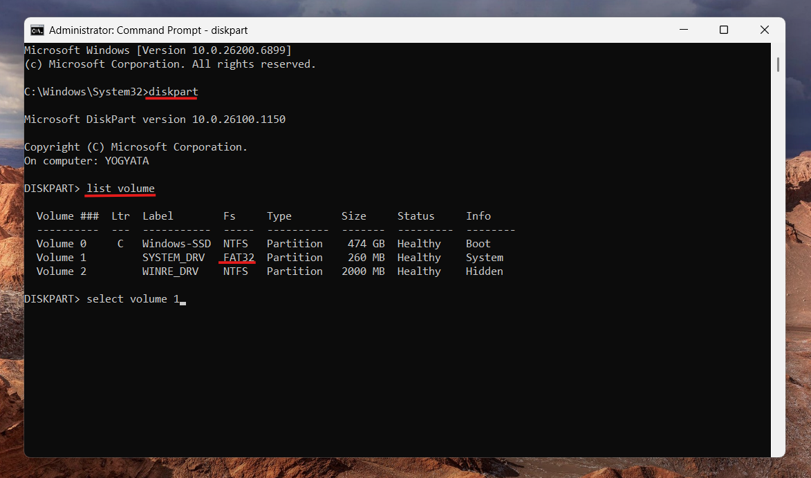 Rebuild BCD: Error 0xc0000185 Windows 11