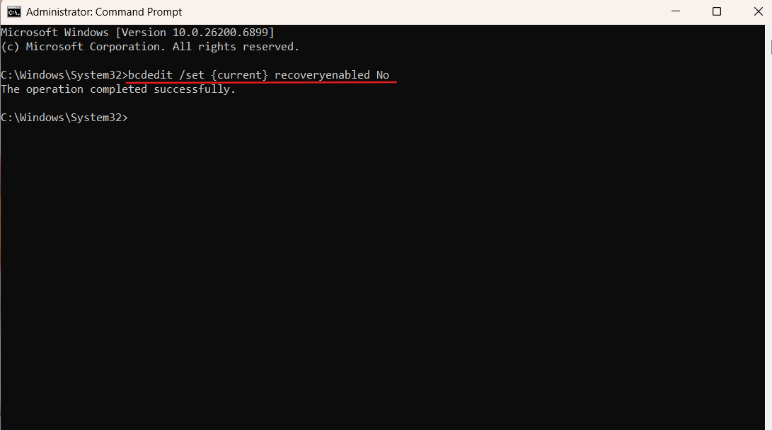 Automatic Repair loop