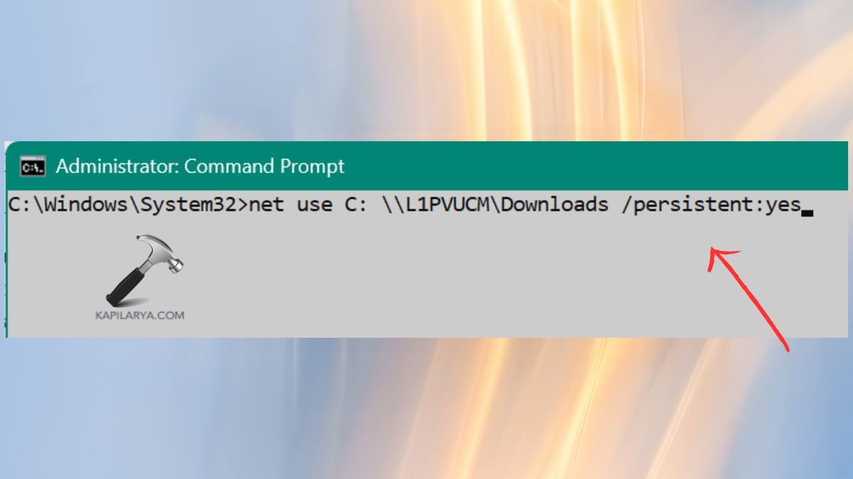 Remap the Network Drive Using Command Prompt