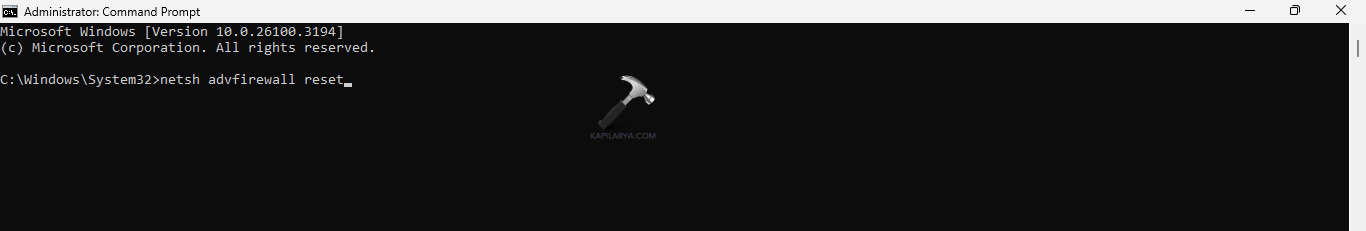 Running command prompt