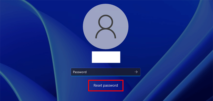 Reset password: You can’t sign in with this account