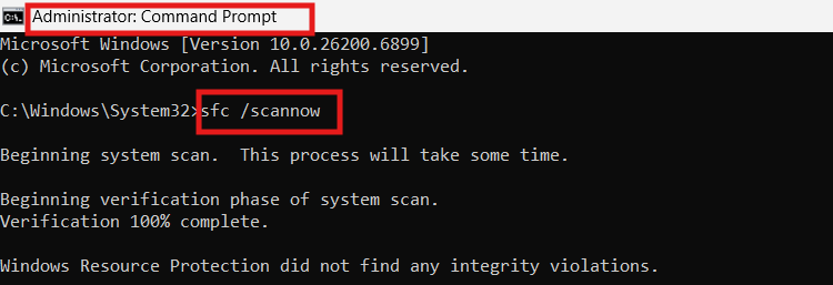 SFC Scan: Fix Error code 0x80070032