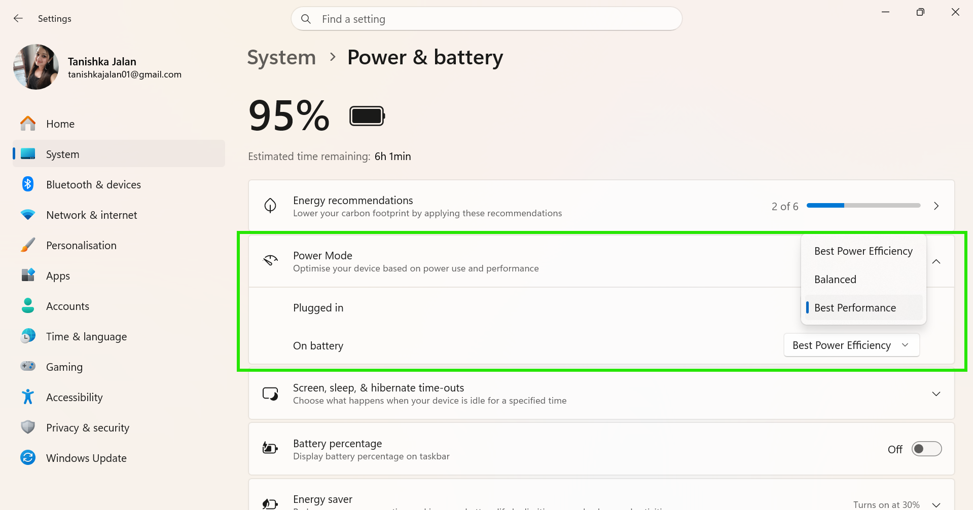 Power Mode