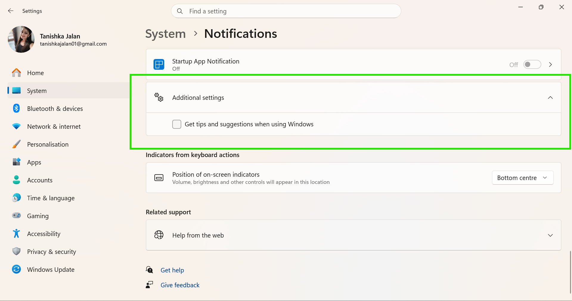 Notifications
