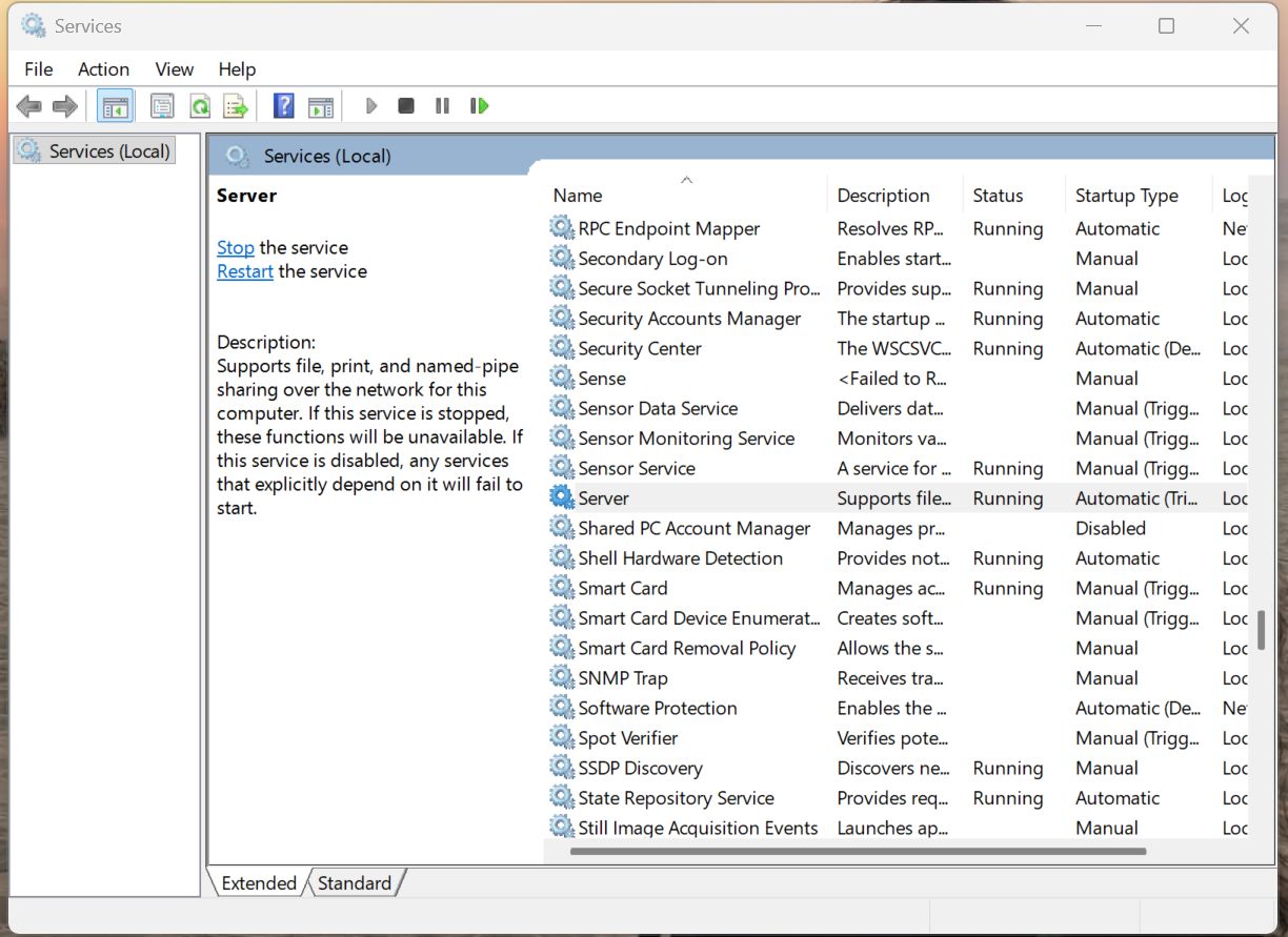 Server Fix Error 0x8007003A