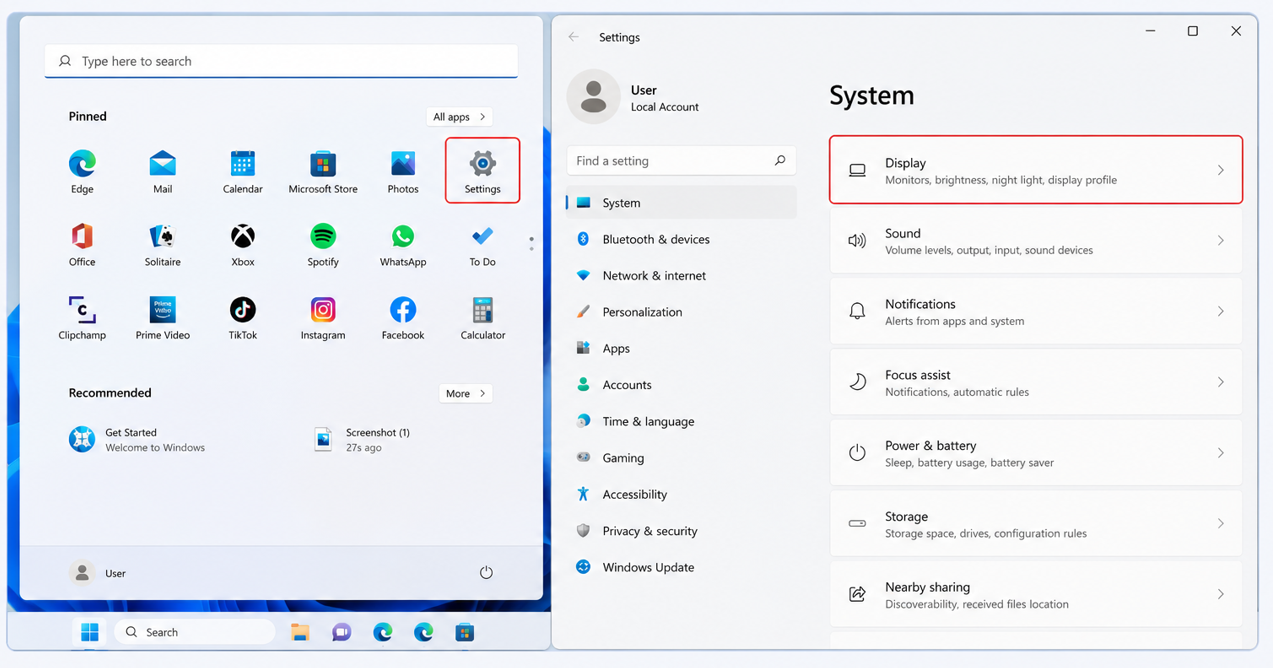 System, and then click on Display to fix grey out rotation lock