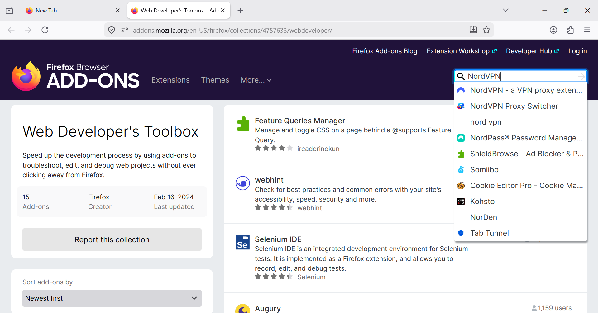 Install A VPN Extension In Firefox To Turn On VPN