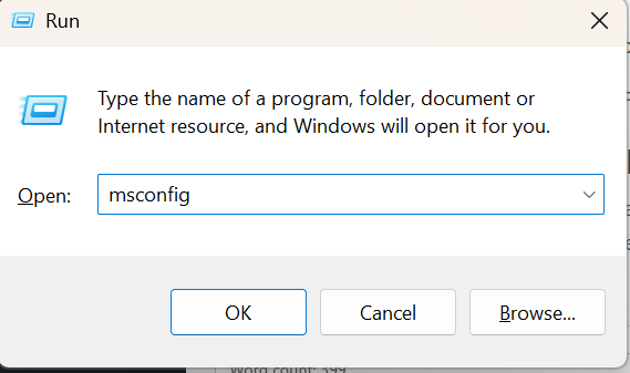 Perform A Clean Boot To Fix PowerShell High CPU Usage