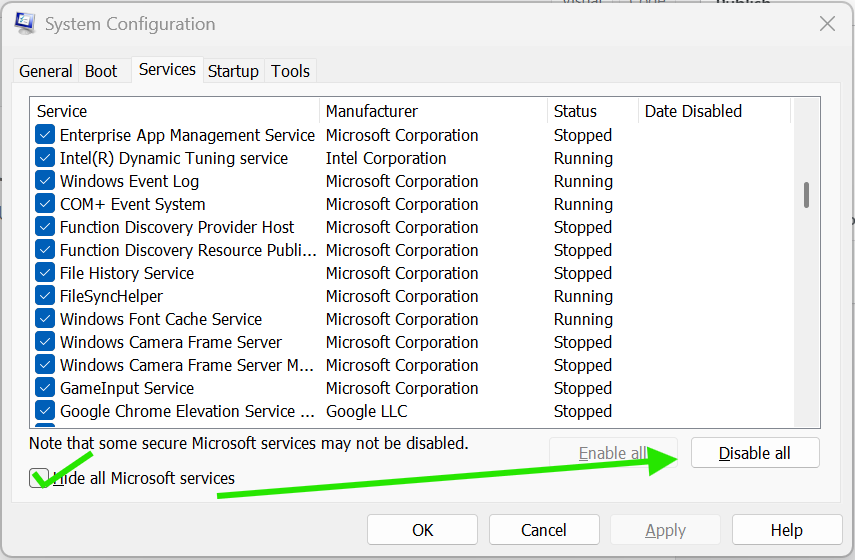 Perform A Clean Boot To Fix PowerShell High CPU Usage