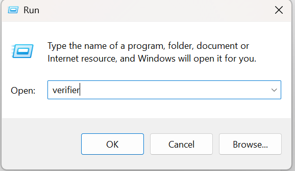 Disable Driver Verifier to fix DRIVER VERIFIER IOMANAGER VIOLATION