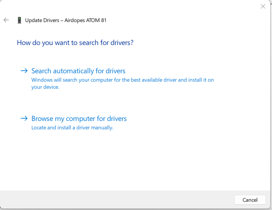 Update Bluetooth Drivers