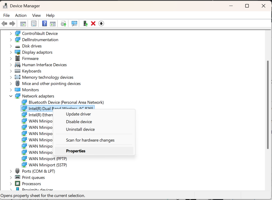 Change Wireless Mode Settings