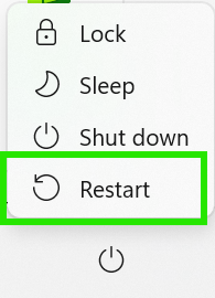 Restart Your PC To Fix Windows 11 Settings Page Blank