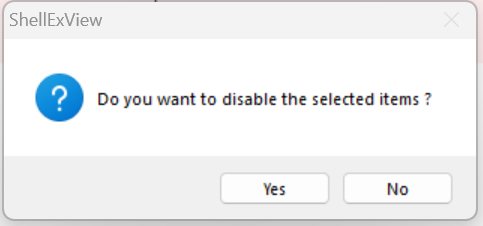 Disable Faulty Shell Extensions