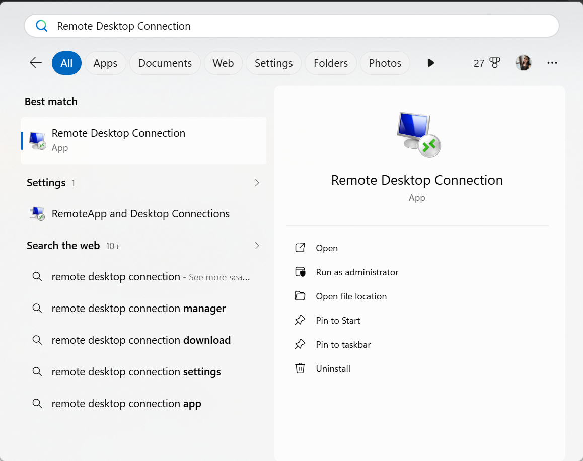 Change Remote Desktop Colour Settings