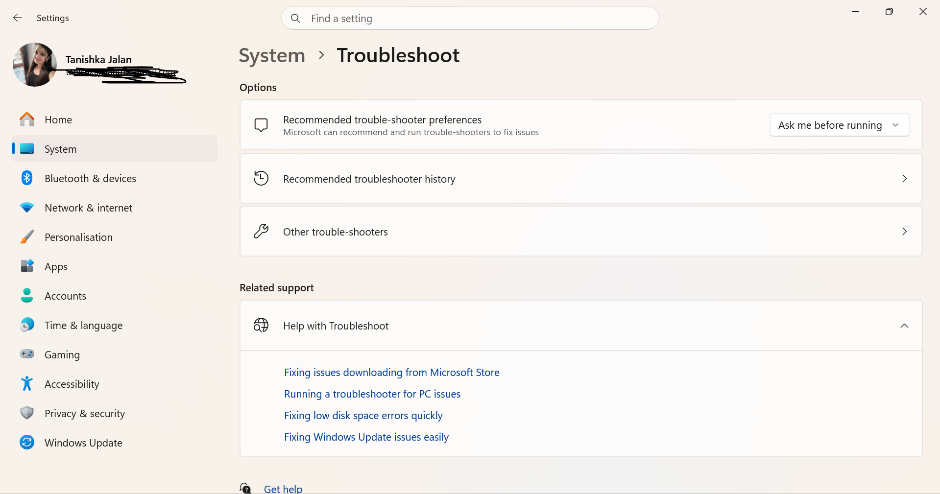 Other troubleshooters